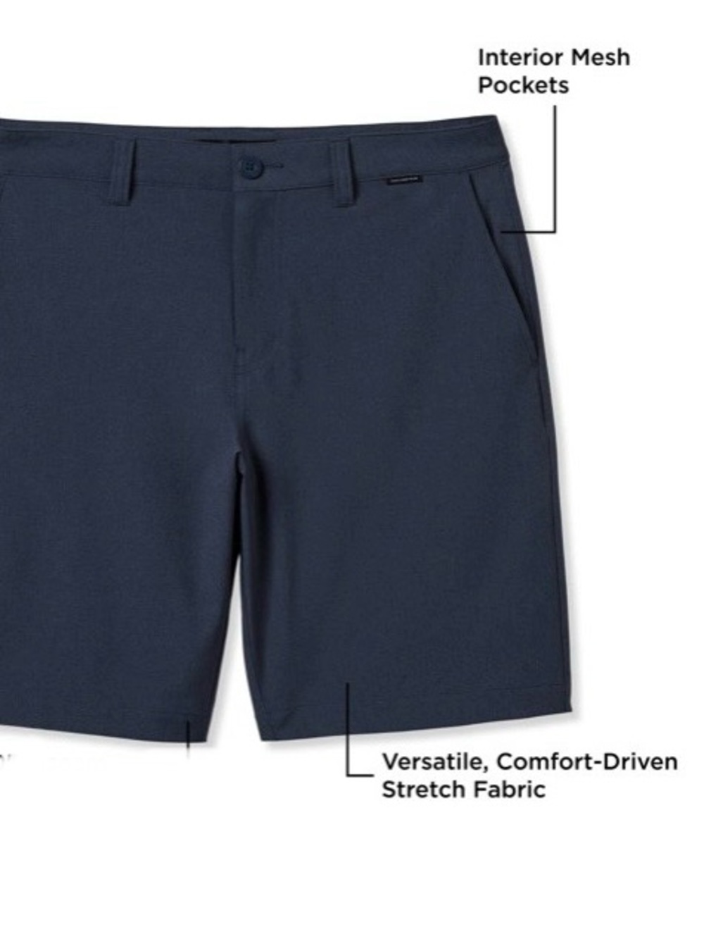 Travis Matthew Men’s Stretch Chino Golf Shorts Navy blue Size 30 - Picture 7 of 12